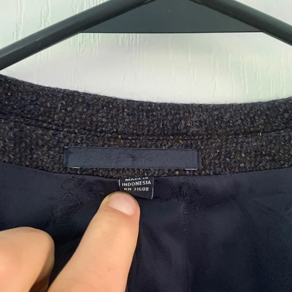 Jos A Bank 1905 Tailored Fit Blazer 48L Charcoal Grey Wool Sport Coat brrr